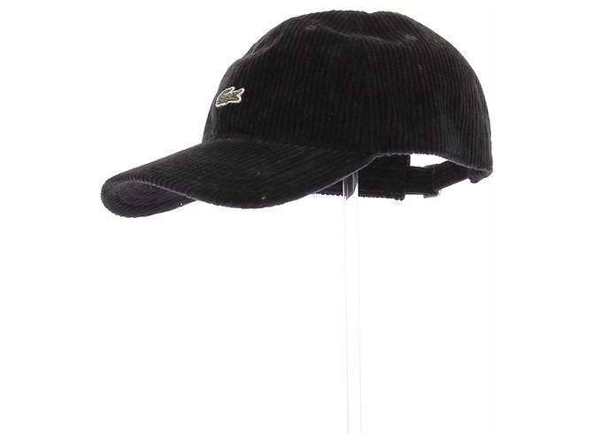 Cappellino Lacoste in velluto nero - vista 7