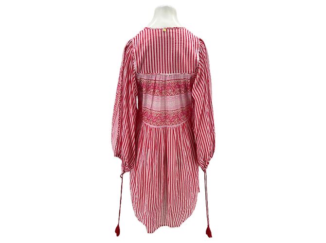 Abito in cotone rosa e rosso Antik Batik - vista 2