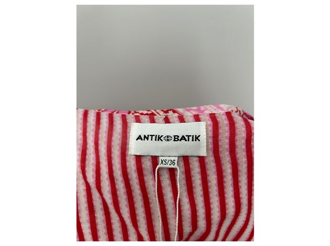 Abito in cotone rosa e rosso Antik Batik - vista 5