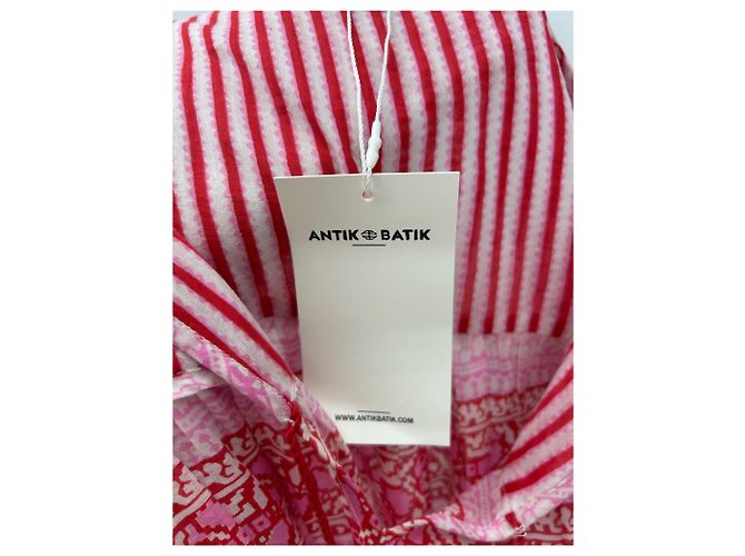 Abito in cotone rosa e rosso Antik Batik - vista 6
