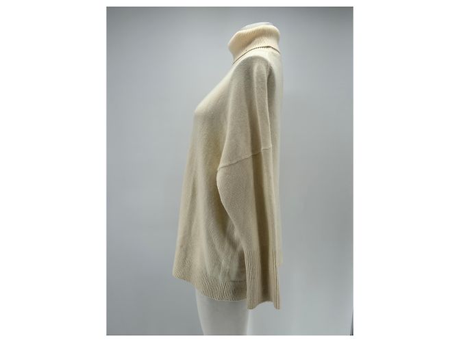Autre Marque Pullover de gola alta creme Bege - vista 3