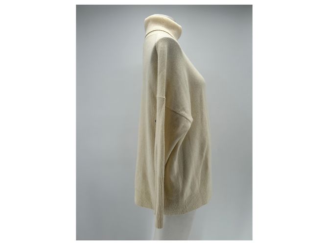 Autre Marque Pullover de gola alta creme Bege - vista 4