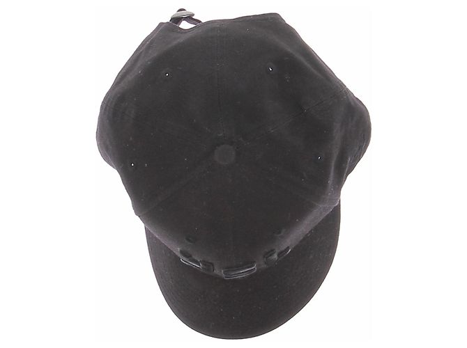 Saint Laurent Cappellino YSL nero tono su tono - vista 3