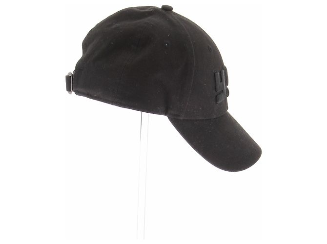 Saint Laurent Cappellino YSL nero tono su tono - vista 4