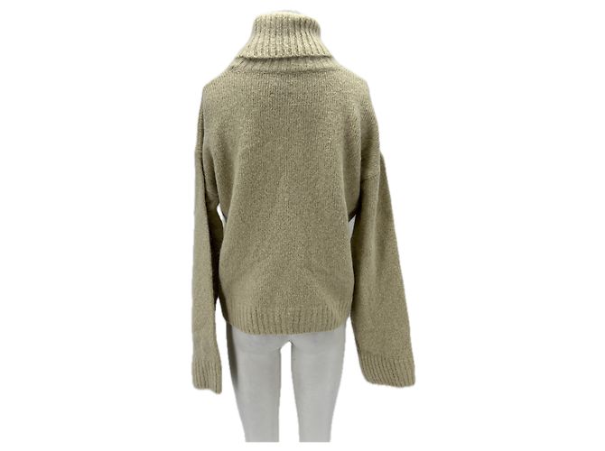 Anine Bing Pullover de gola alta creme Bege - vista 2