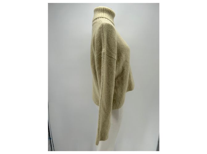 Anine Bing Pullover de gola alta creme Bege - vista 4
