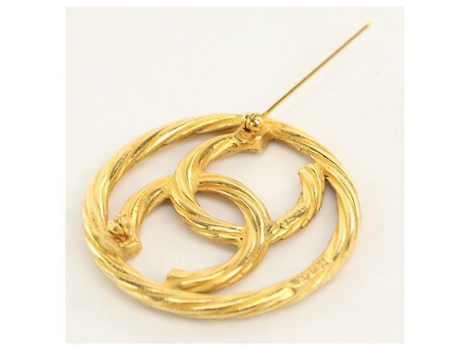Spilla Chanel Coco Mark in metallo dorato D'oro - vista 2