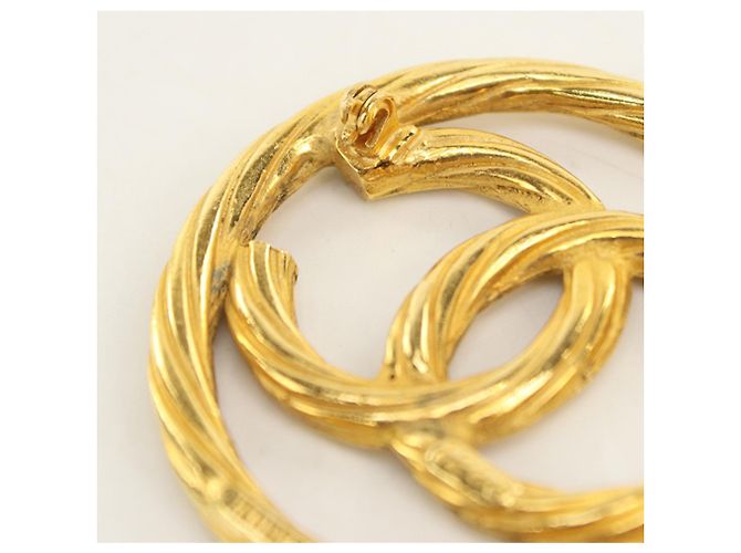Spilla Chanel Coco Mark in metallo dorato D'oro - vista 3