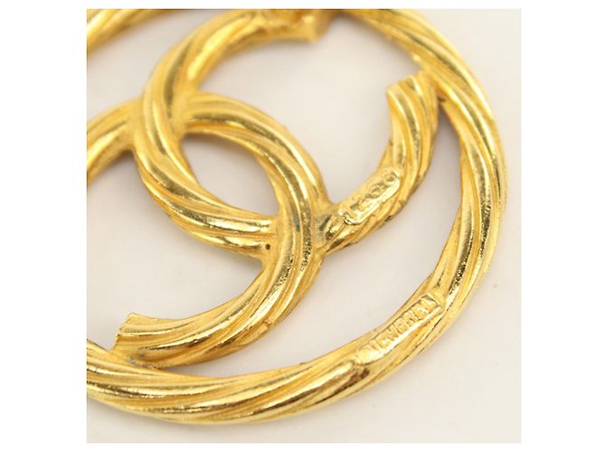 Spilla Chanel Coco Mark in metallo dorato D'oro - vista 4