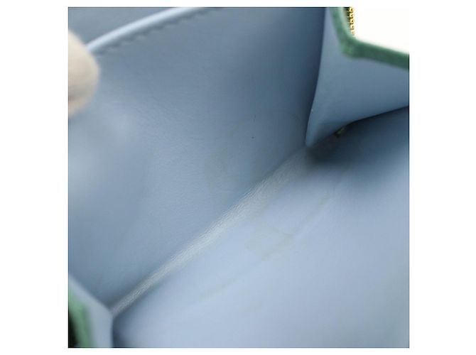 Saffiano Prada Bi-Fold-Geldbörse aus grünem Leder - Ansicht 6