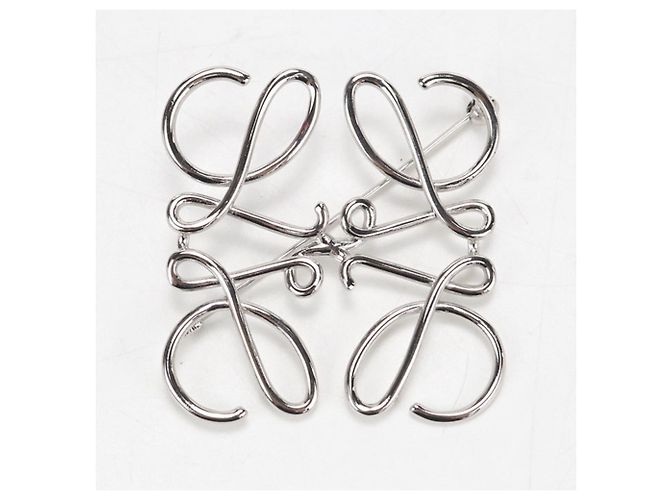 Broche Loewe Silver Anagram 111.25.020 Plata - vista 2