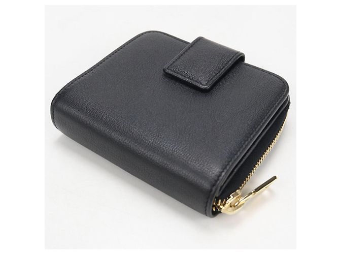 Cartera bi-fold para mujer Saint Laurent Negro - vista 2