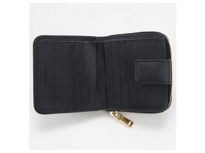 Cartera bi-fold para mujer Saint Laurent Negro - vista 3