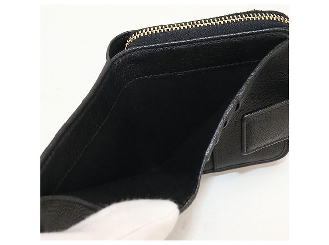 Cartera bi-fold para mujer Saint Laurent Negro - vista 4