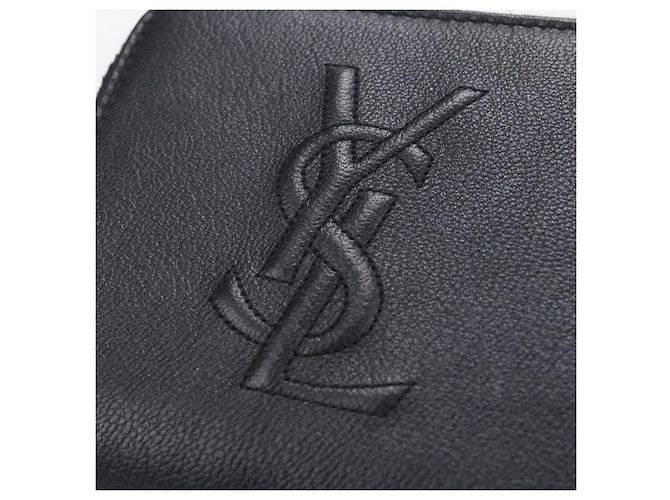 Cartera bi-fold para mujer Saint Laurent Negro - vista 5