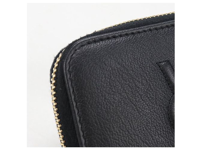 Cartera bi-fold para mujer Saint Laurent Negro - vista 7