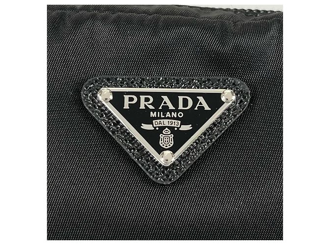Beauty case PRADA in Re-Nylon con logo Triangle Nero - vista 8