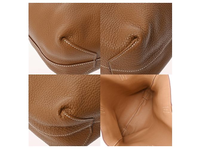 Hermès Bolso Tote Hermes Double Sens Castaño - vista 10
