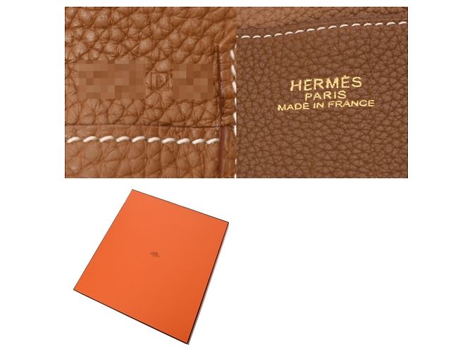 Hermès Bolso Tote Hermes Double Sens Castaño - vista 11