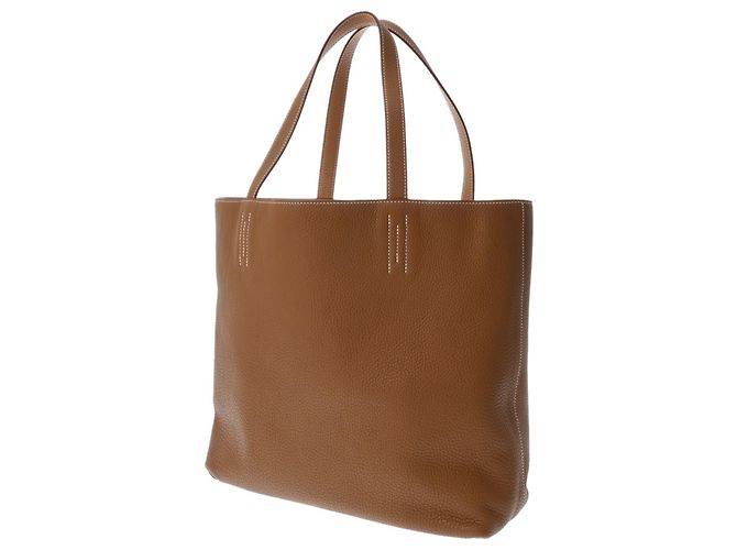 Hermès Bolso Tote Hermes Double Sens Castaño - vista 3