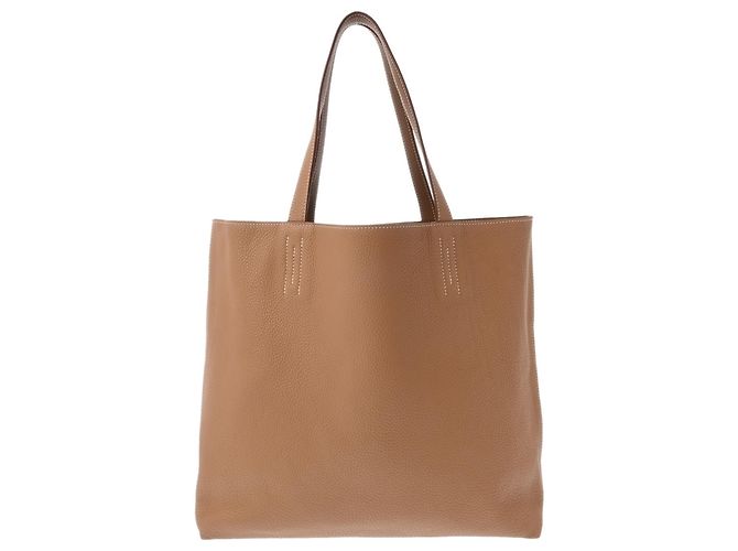 Hermès Bolso Tote Hermes Double Sens Castaño - vista 4