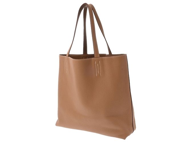 Hermès Bolso Tote Hermes Double Sens Castaño - vista 5