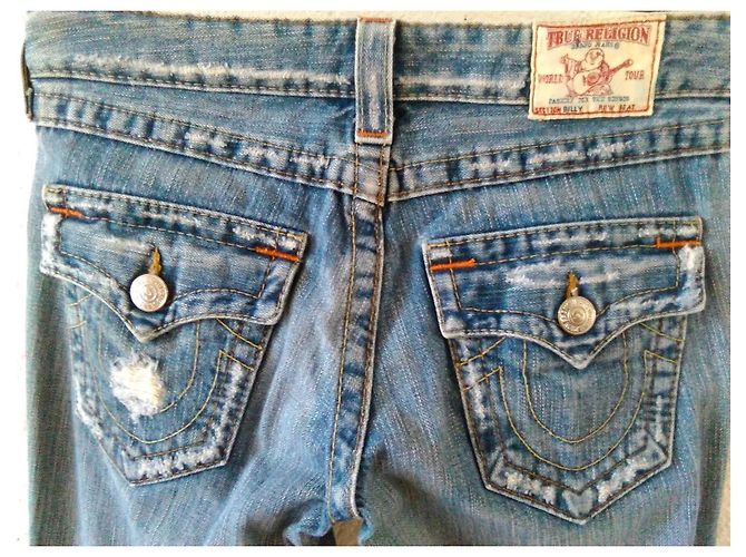 Vaqueros Acampanados True Religion para Mujer en Azul - vista 6