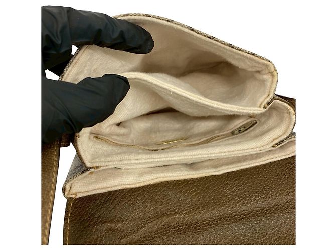 Gucci Plus Logo Pattern Leder Mini Schultertasche Braun - Ansicht 9