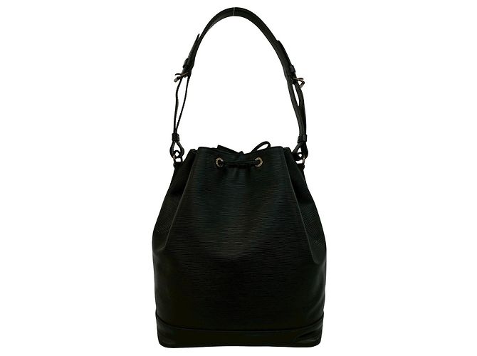 Noe Bolso de cordón Louis Vuitton Vintage Noé de piel Epi Negro - vista 3