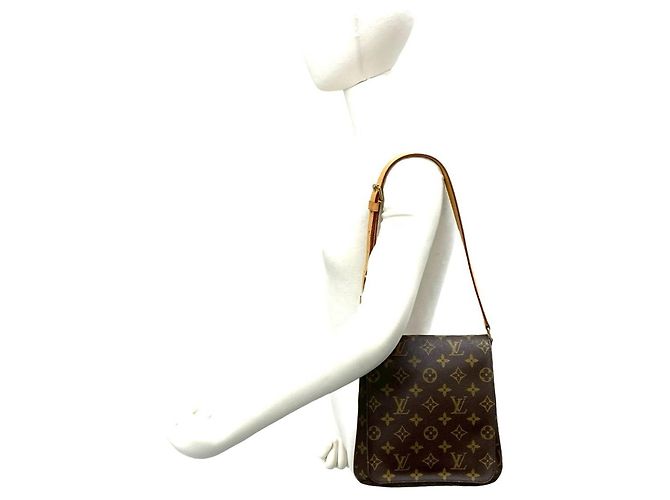 Borsa a tracolla Louis Vuitton Musette Salsa Monogram Marrone - vista 2