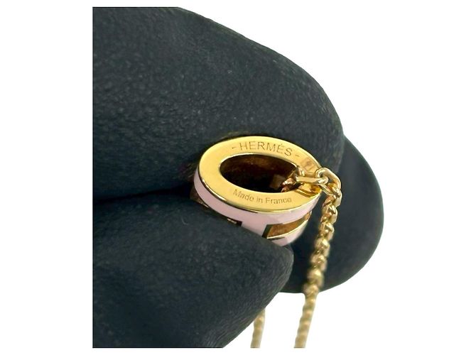 Hermès Collar HERMES Mini Pop H Rosa Dorado - vista 3