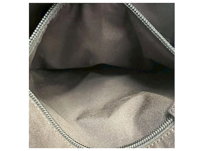 Bolsa de ombro GUCCI em lona monograma GG e couro perfurado Marrom Bege - vista 10