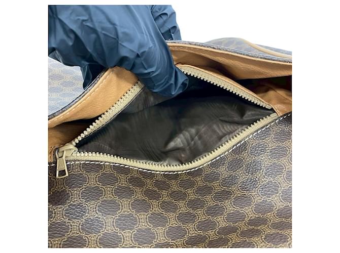 Céline CELINE Borsa a tracolla mini Macadam Blazon Marrone - vista 10