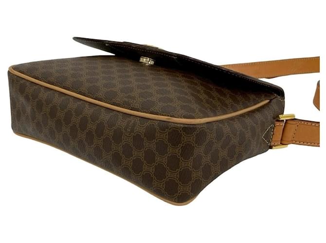 Céline CELINE Borsa a tracolla mini Macadam Blazon Marrone - vista 8