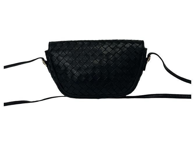 Mini borsa in pelle Intrecciato Bottega Veneta Nero - vista 3