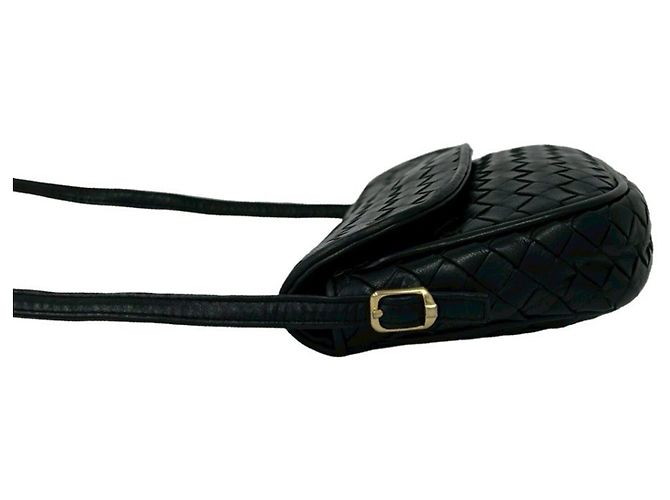 Mini borsa in pelle Intrecciato Bottega Veneta Nero - vista 5