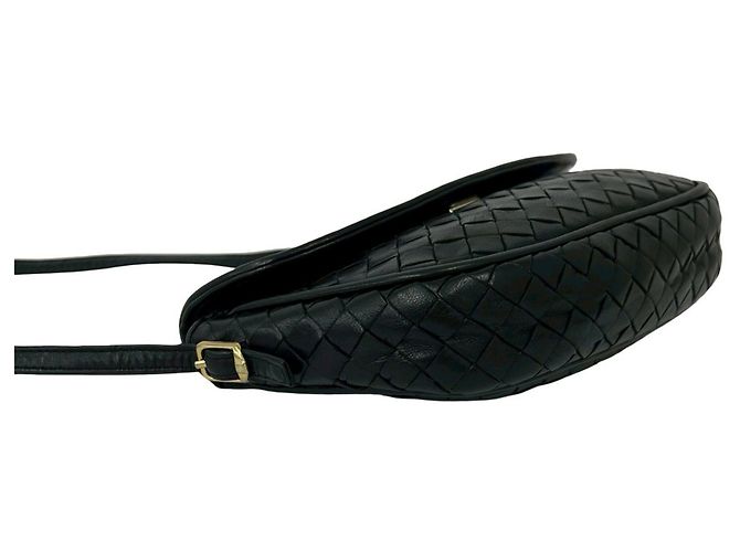 Mini borsa in pelle Intrecciato Bottega Veneta Nero - vista 7
