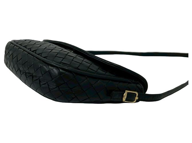 Mini borsa in pelle Intrecciato Bottega Veneta Nero - vista 8