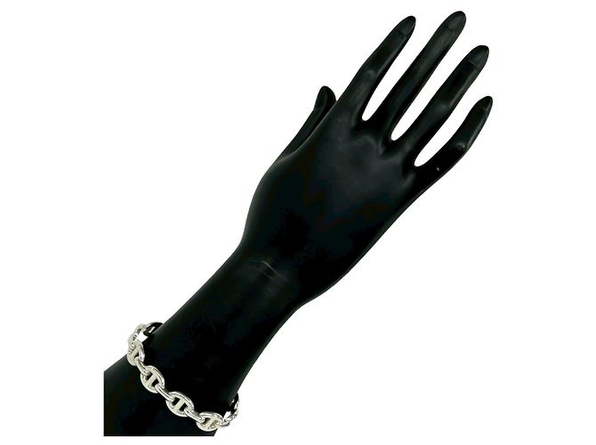 Hermès Pulsera rígida Enchainée Hermes Plata - vista 2