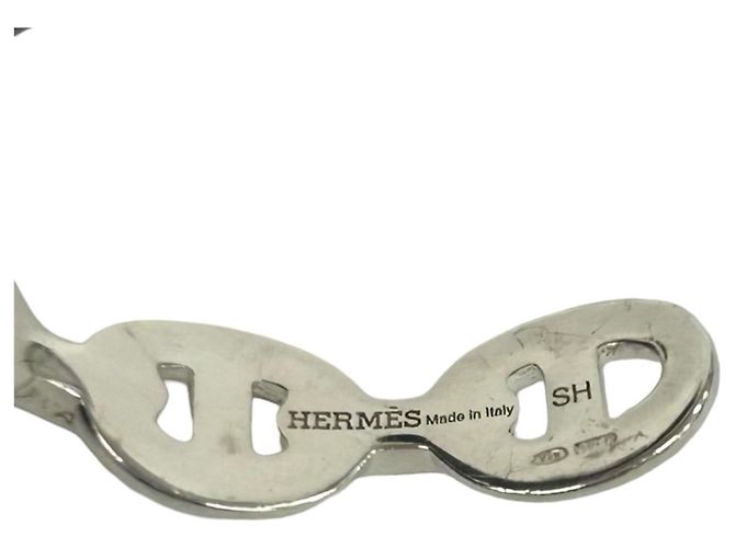 Hermès Pulsera rígida Enchainée Hermes Plata - vista 3
