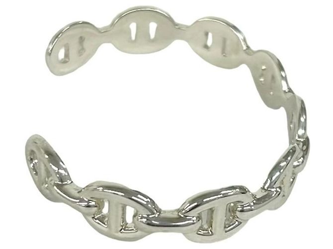 Hermès Pulsera rígida Enchainée Hermes Plata - vista 5