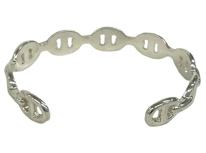 Hermès Pulsera rígida Enchainée Hermes Plata - vista 6