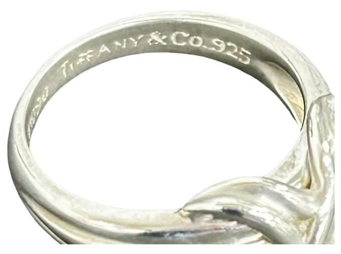 Tiffany & Co Anello Tiffany Vintage Signature Cross Argento - vista 3
