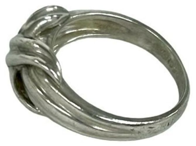Tiffany & Co Anello Tiffany Vintage Signature Cross Argento - vista 5