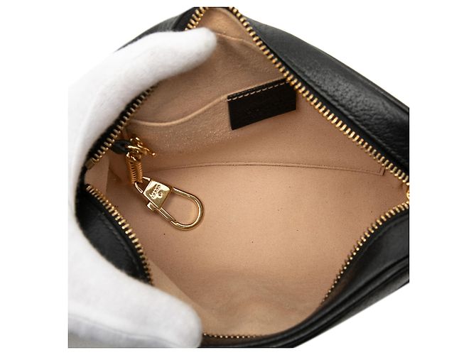 Gucci Black Mini Calfskin Web Ophidia Crossbody - view 4