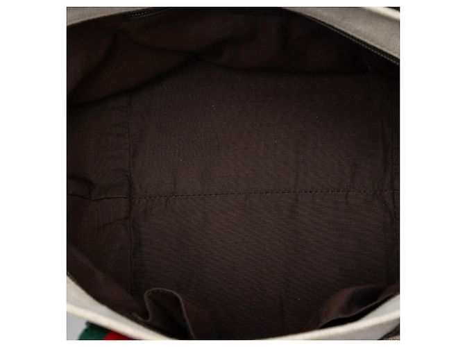 Gucci Brown GG Canvas Web Tote Braun Beige - Ansicht 4