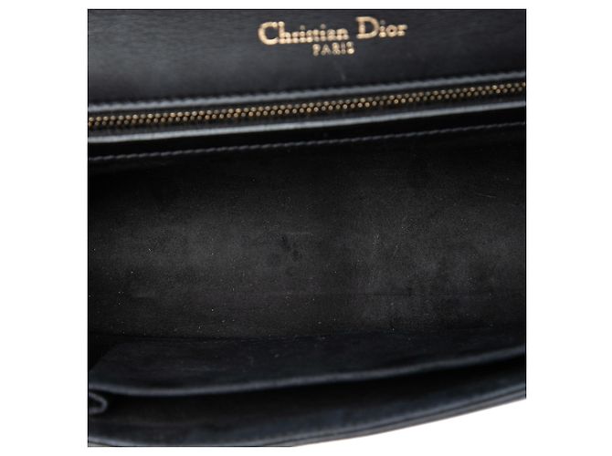 Dior Black Medium Studded Lambskin Diorama Flap Nero - vista 4