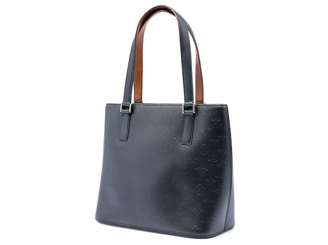 Louis Vuitton Blue Monogram Mat Stockton Blu scuro - vista 2