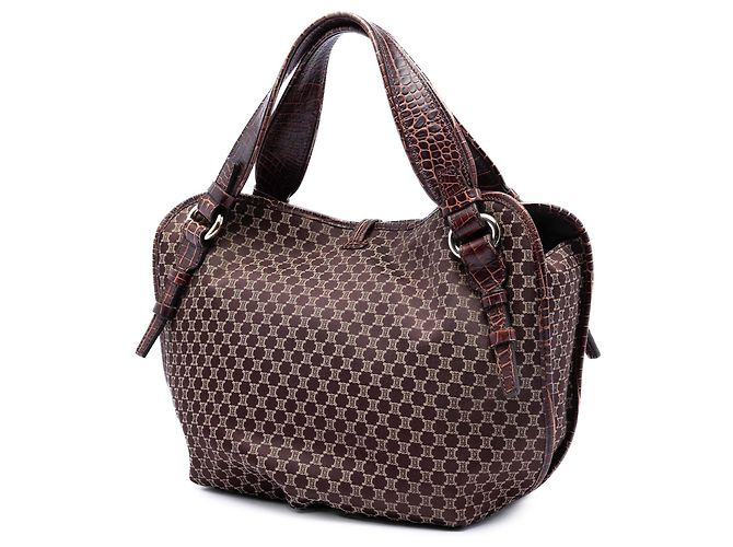 Céline Celine Hobo Bag Bittersweet aus Macadam Canvas in Braun Dunkelbraun - Ansicht 2