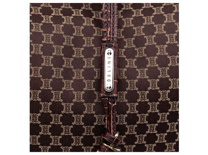 Céline Celine Hobo Bag Bittersweet aus Macadam Canvas in Braun Dunkelbraun - Ansicht 5